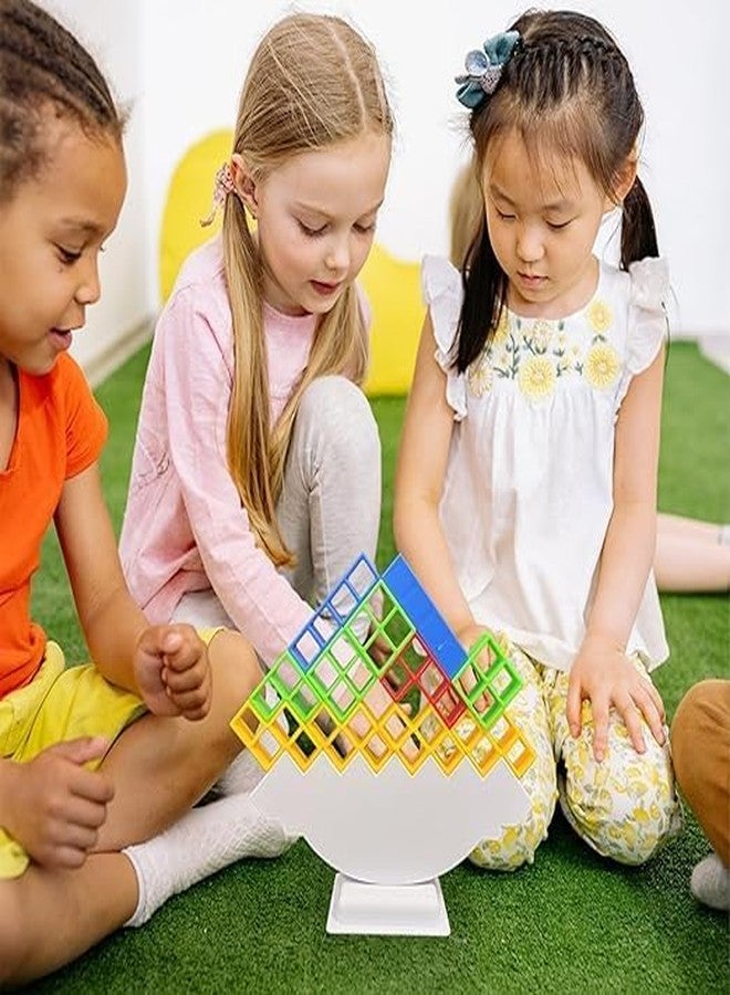 Samip Stacking Game 16 Pcs Stack Tower, Tetra Tower Child Balance Building Block 2 Players+ Game, Tetris Tower, Balance Blocks, Puzzle for Building Tetris Game, Tetris Balance Board Games, Stacking - Image 5